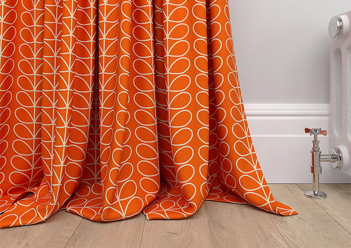 Orla Kiely Linear Stem, Persimmon - Made to Measure Curtains - Image 6